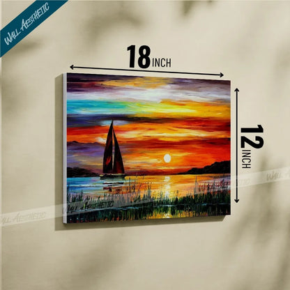 Sailing at Sunset – Aesthetic Art - Wall Aesthetic