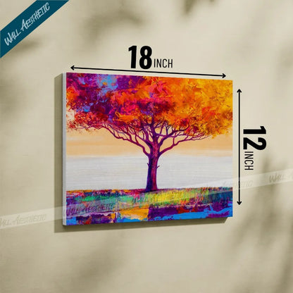 Radiant Autumn Tree – Aesthetic Art - Wall Aesthetic