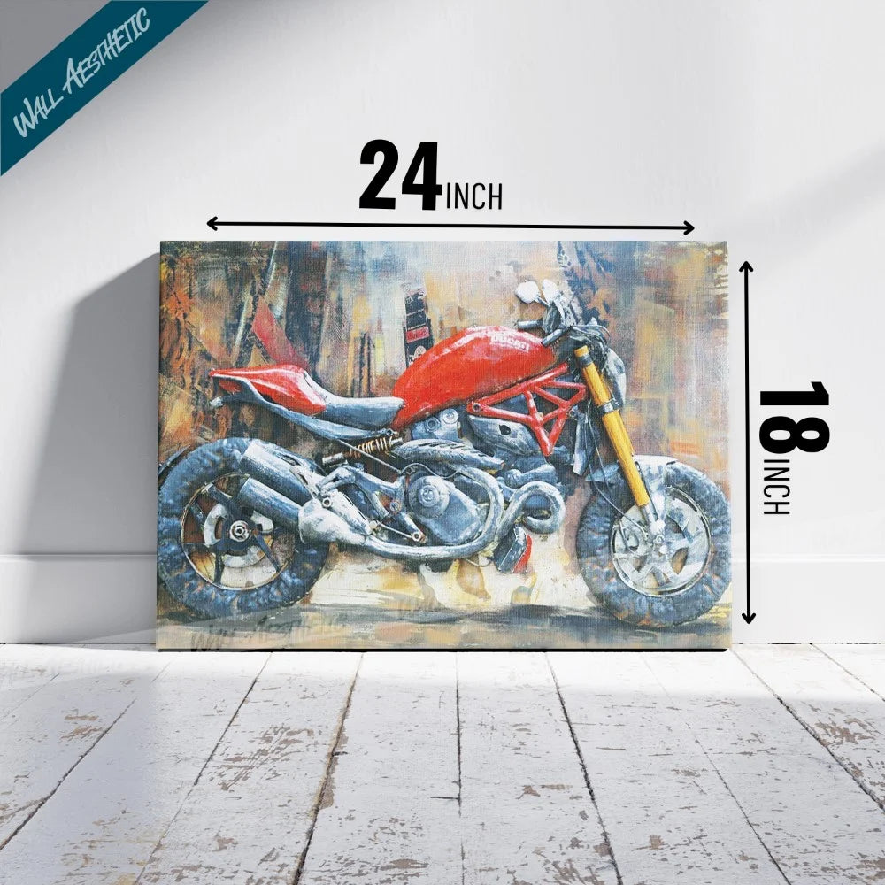 Bold Ride - The Art of a Ducati – Automotive Art - Wall Aesthetic