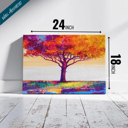 Radiant Autumn Tree – Aesthetic Art - Wall Aesthetic