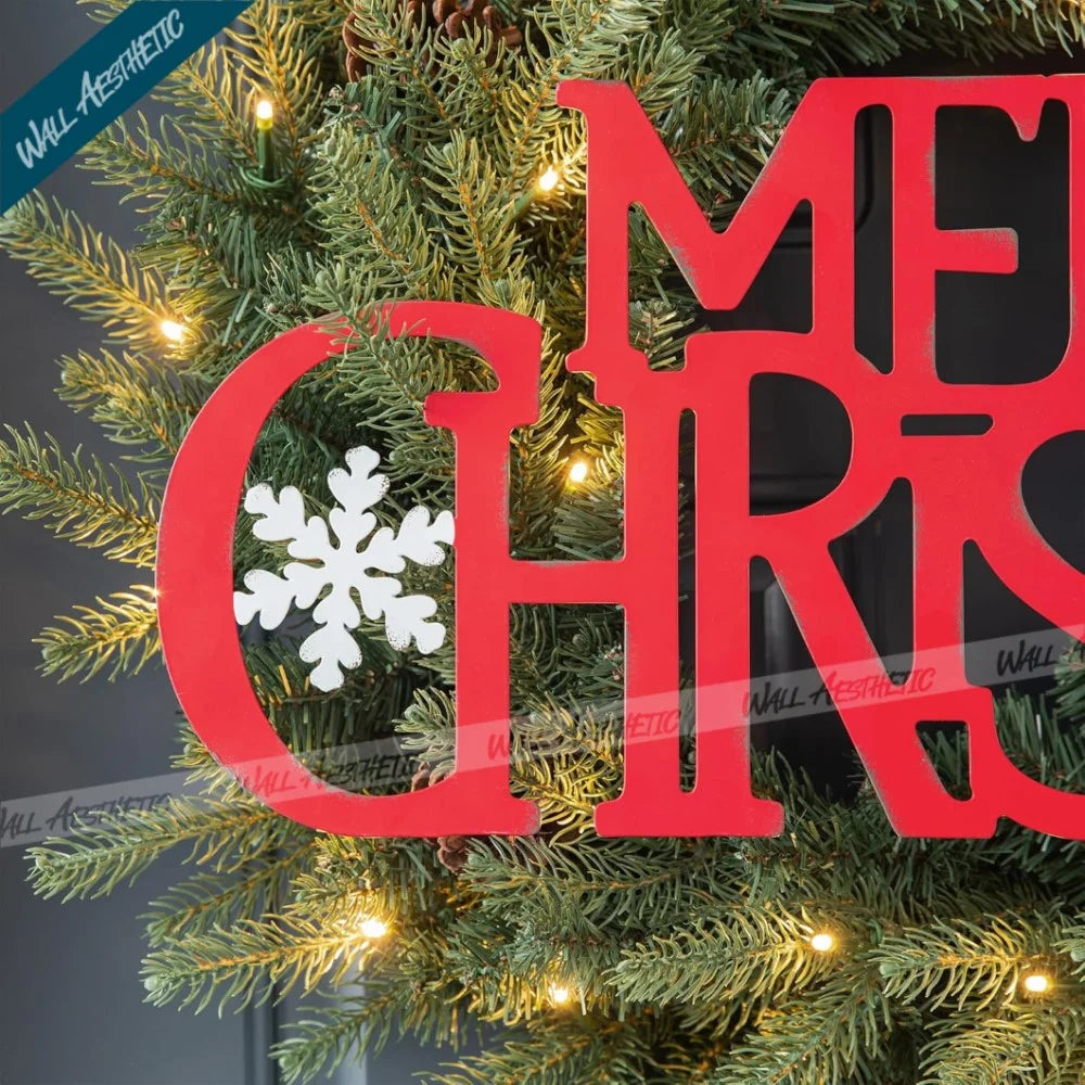 Merry Christmas Wall Décor Sign | Wall Hanging | Wall Aesthetic