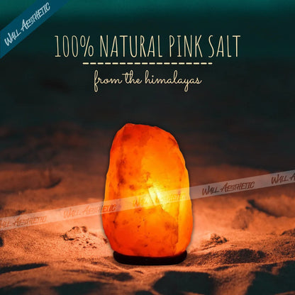 Himalayan Natural Shape 7 Color Changing Salt Lamp - Natural Salt Lamp - Wall Aesthetic