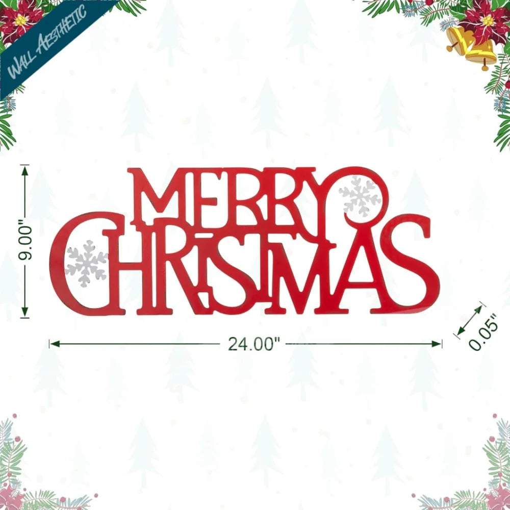 Merry Christmas Wall Décor Sign | Wall Hanging | Wall Aesthetic