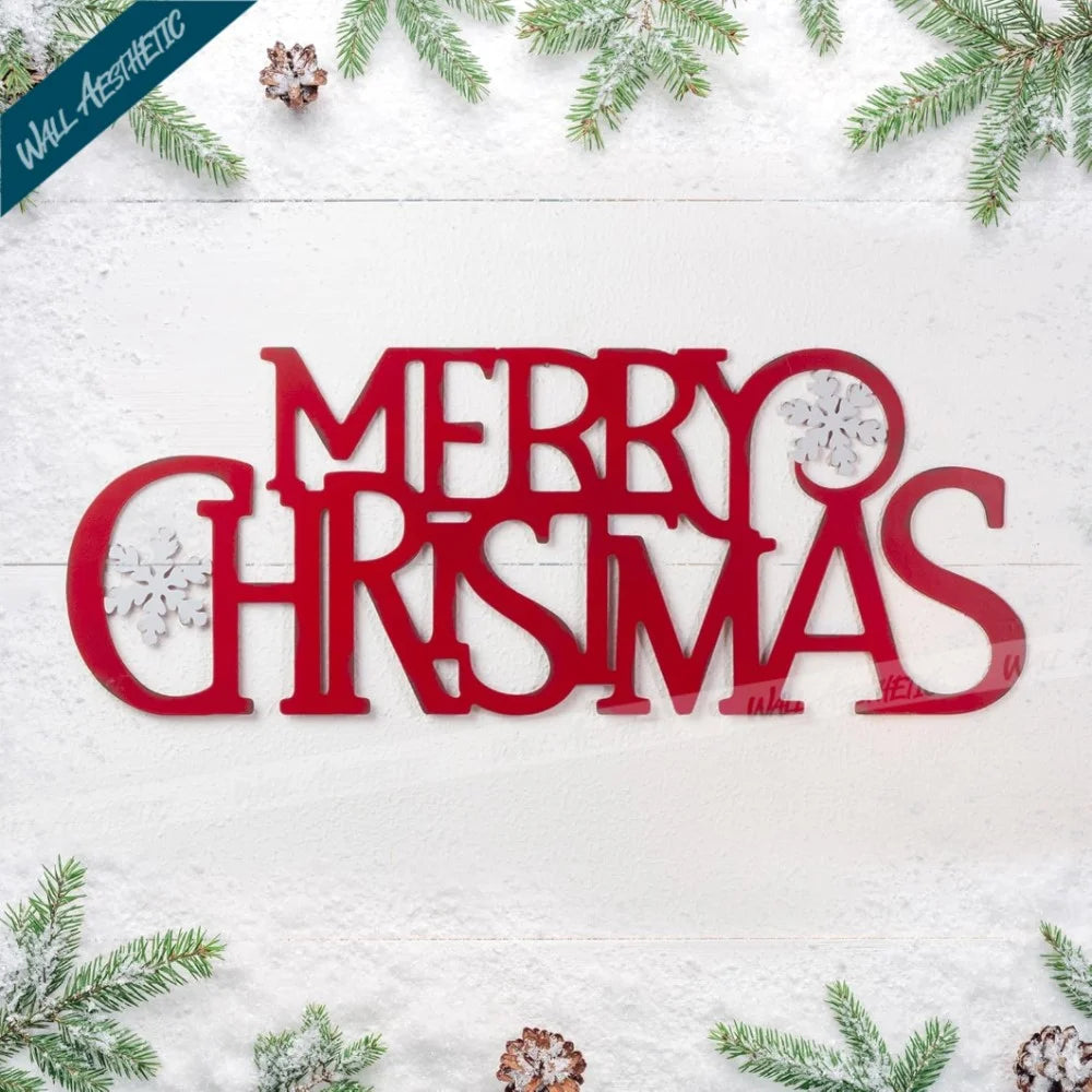 Merry Christmas Wall Décor Sign | Wall Hanging | Wall Aesthetic