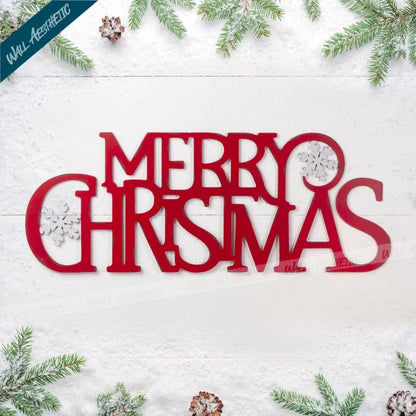 Merry Christmas Wall Décor Sign | Wall Hanging | Wall Aesthetic