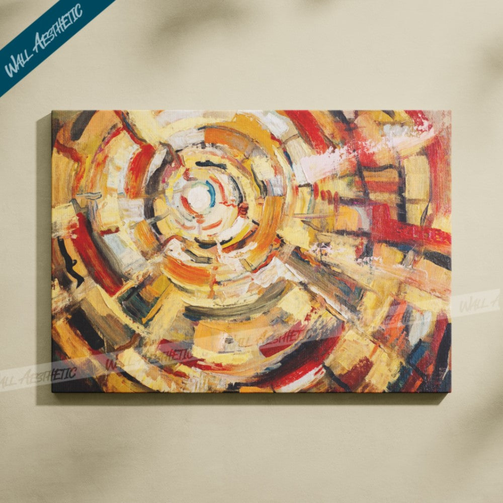 Radiant Spiral – Abstract Art - Wall Aesthetic