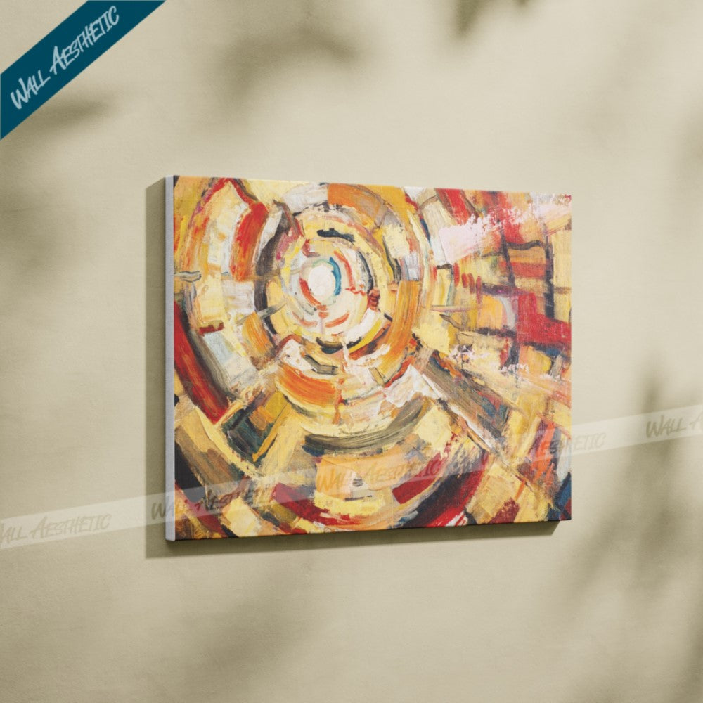 Radiant Spiral – Abstract Art - Wall Aesthetic