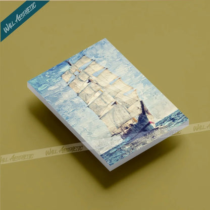 Sailing into space – Sea Themed Oil Painting Canvas Art - Aesthetic Art - Wall Aesthetic