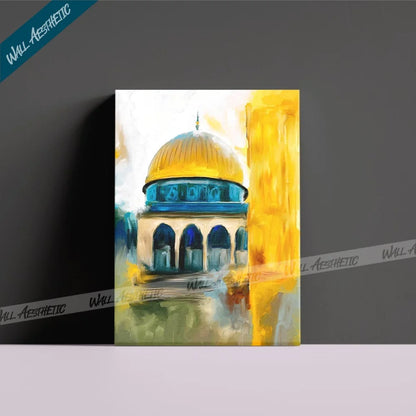 The Dome of the Rock | A Symbol of Spiritual Majesty | Islamic Art | Wall Aesthetic