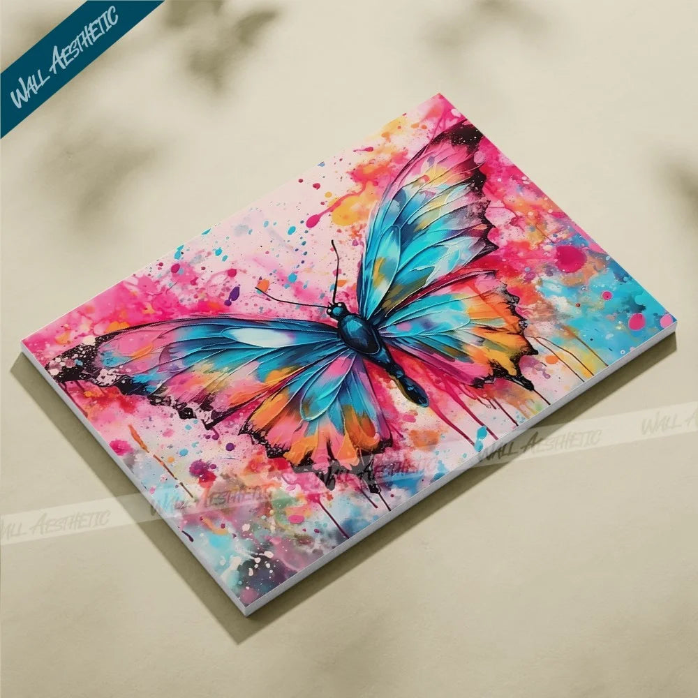 Vibrant Flight - A Butterfly's Canvas – Animal Art - Wall Aesthetic