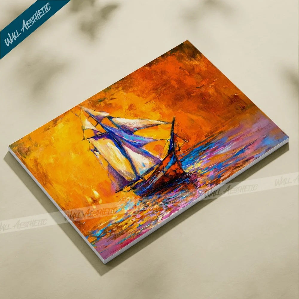 Sailing into Sunset – Aesthetic Art - Wall Aesthetic