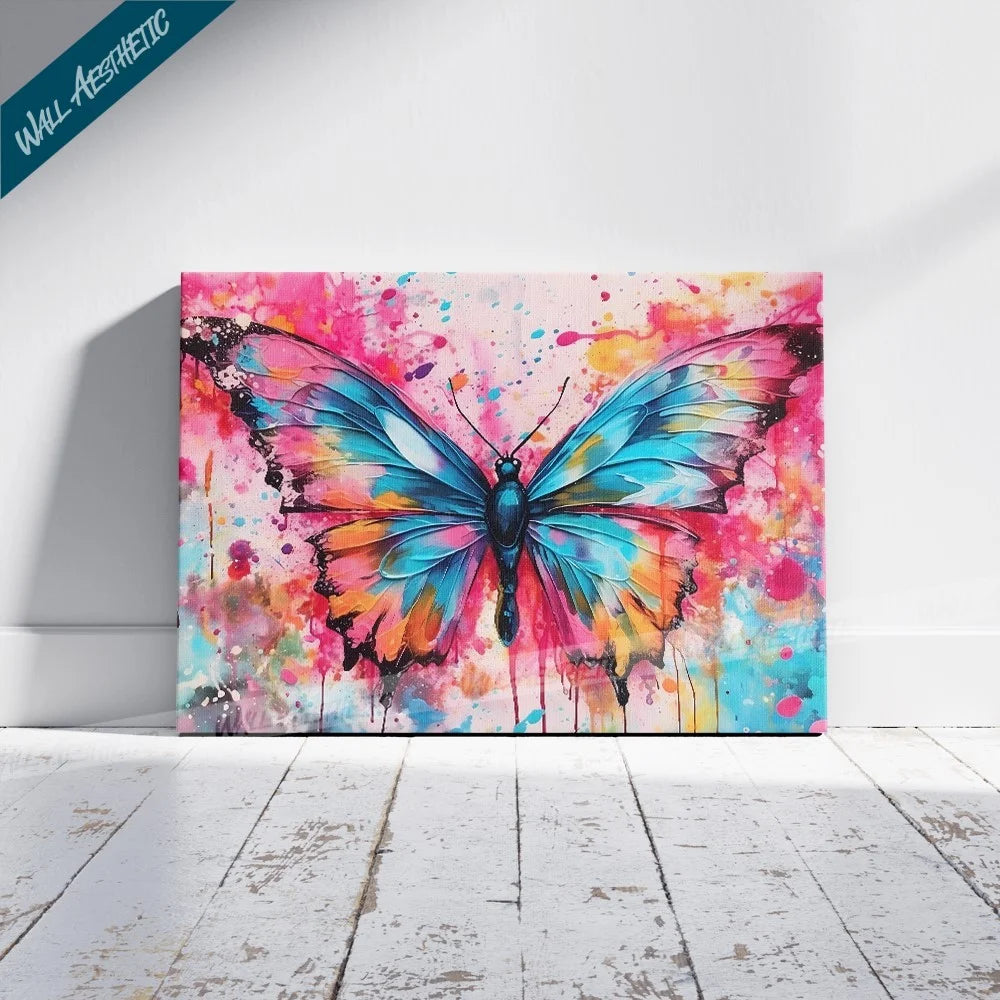 Vibrant Flight - A Butterfly's Canvas – Animal Art - Wall Aesthetic