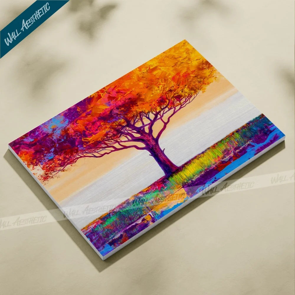 Radiant Autumn Tree – Aesthetic Art - Wall Aesthetic