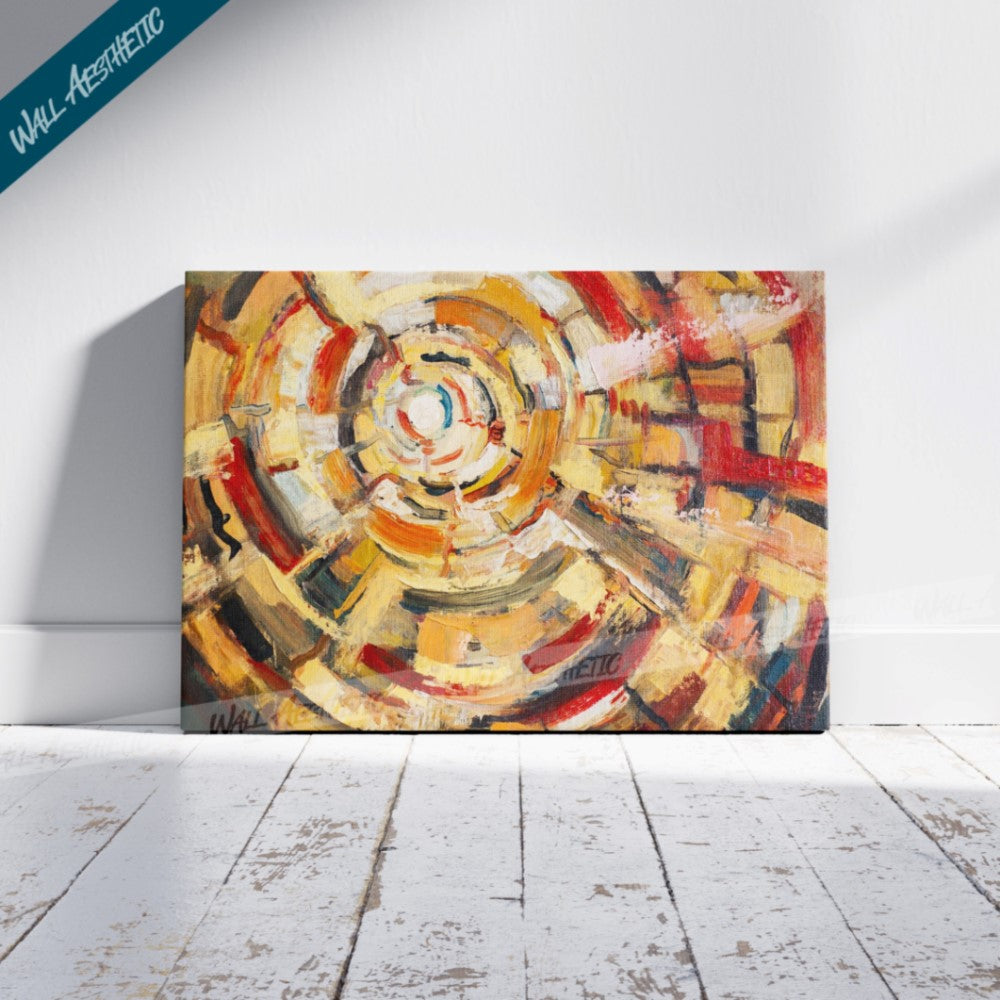 Radiant Spiral – Abstract Art - Wall Aesthetic