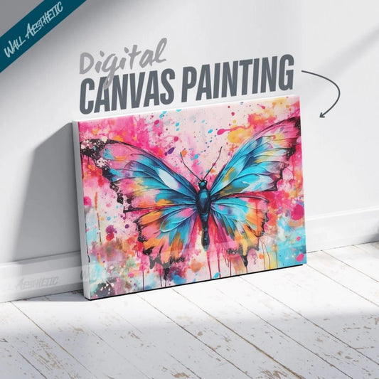 Vibrant Flight - A Butterfly's Canvas – Animal Art - Wall Aesthetic