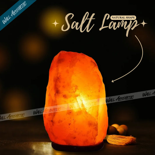 Himalayan Natural Shape 7 Color Changing Salt Lamp - Natural Salt Lamp - Wall Aesthetic