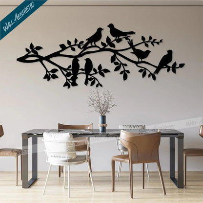 Nature-Inspired Wall Décor - Birds on a Branch | Wall Hanging | Wall Aesthetic